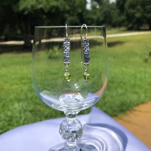 SILPADA .925 Silver Green Peridot Earrings W1378